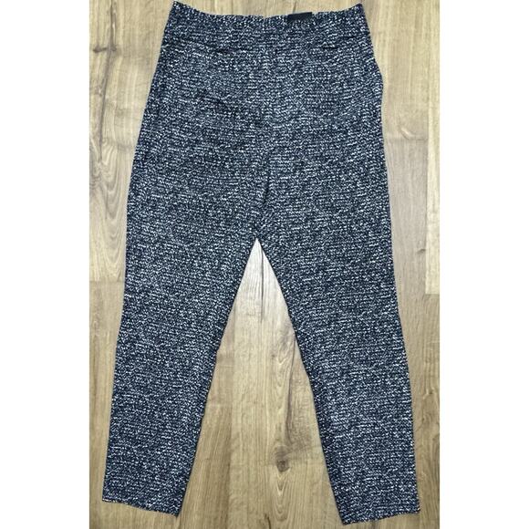 Express Pants - Express Pants Women's Size 8 Ankle High Rise Black White Print Pockets New